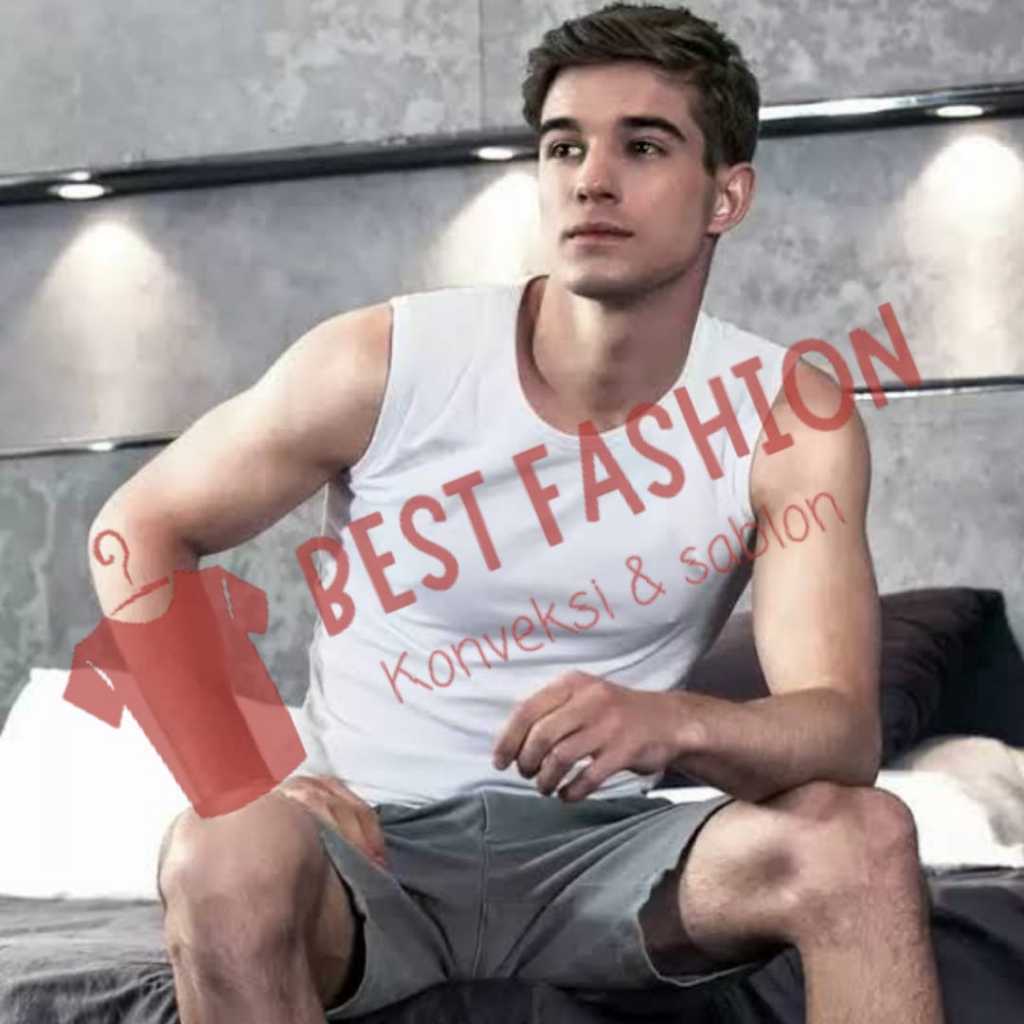 SINGLET OBLONG JUMBO OVERSIZE KAOS OBLONG TANPA LENGAN SINGLET YUKENSI PRIA BAHAN COTTON KATUN