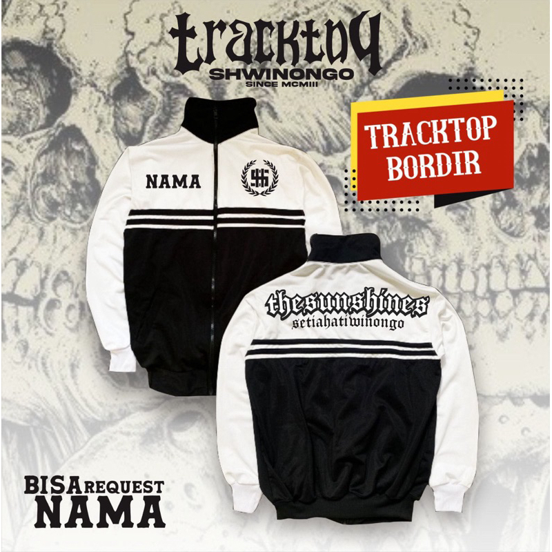 Tracktop Bordir PSHW The Sun Shines SH Winongo Tracktop Baru Bisa Custom Nama Terbaru