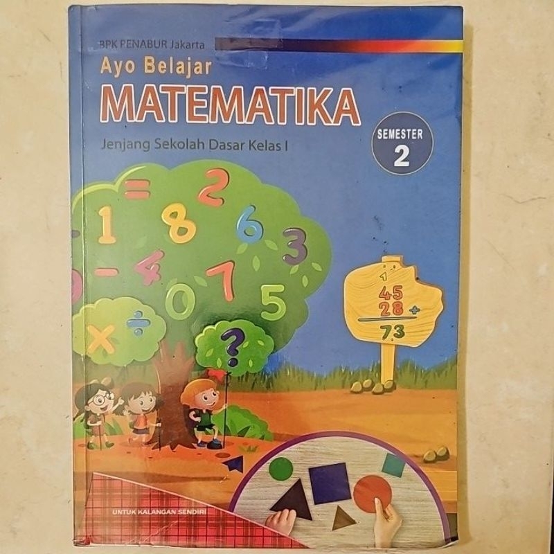 buku pelajaran matematika kelas 1 SD