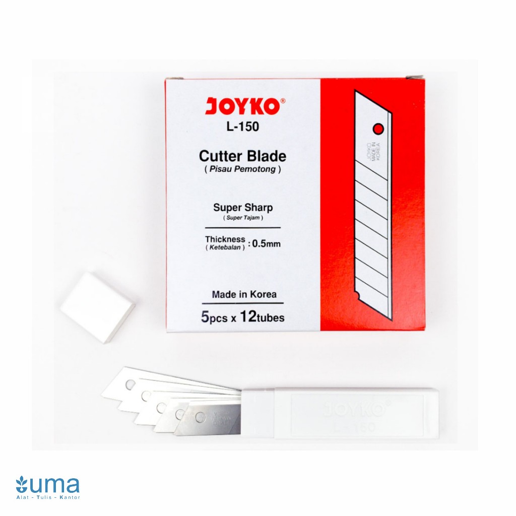 

Refill Joyko L-150 / Spare Blades Kater Besar / isi Cutter 18 mm 5 Blades