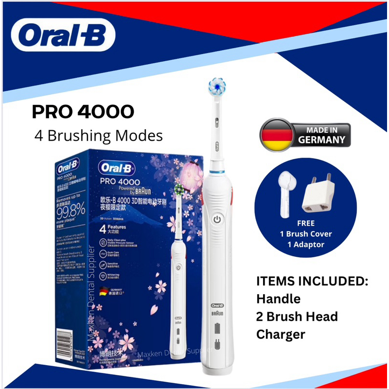 Oral B Pro 4000 Sikat Gigi Elektrik - Perawatan Gigi Optimal