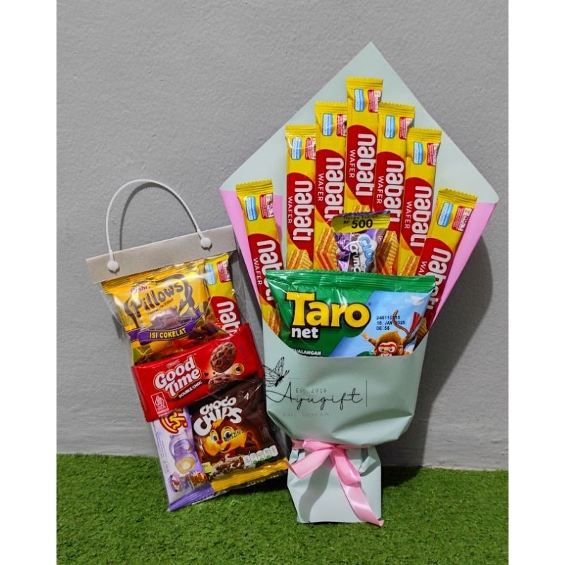 

Ayu Gift | Set Hadiah wisuda | buket sempro | Buket wisuda | hampers mini | hampers sempro | hadiah ultah