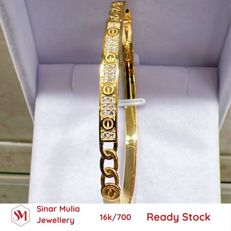 Gelang oval 1/2 rantai Cartier ad cor