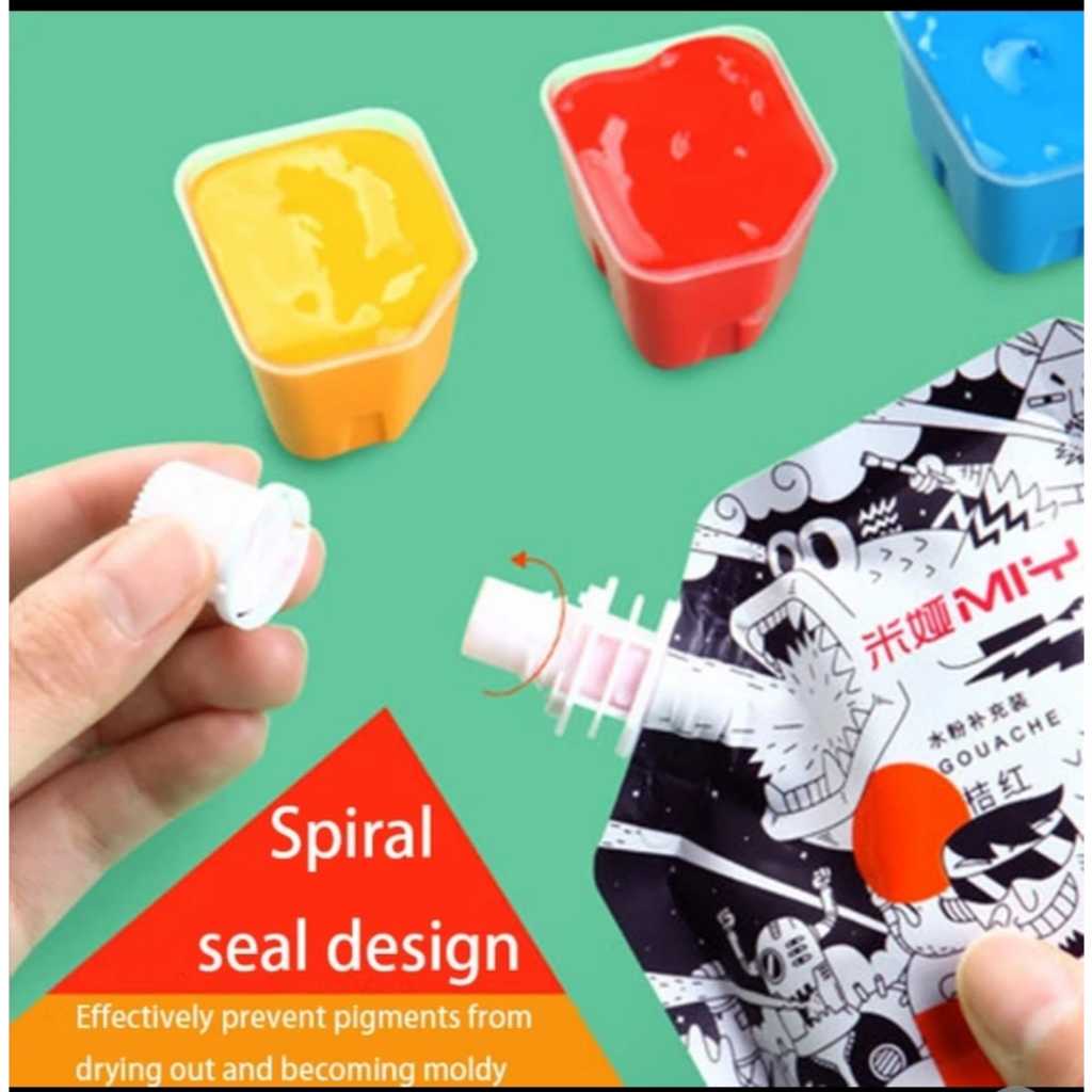 

himi miya gouache refill 100 ml satuan ( ada 24 warna)