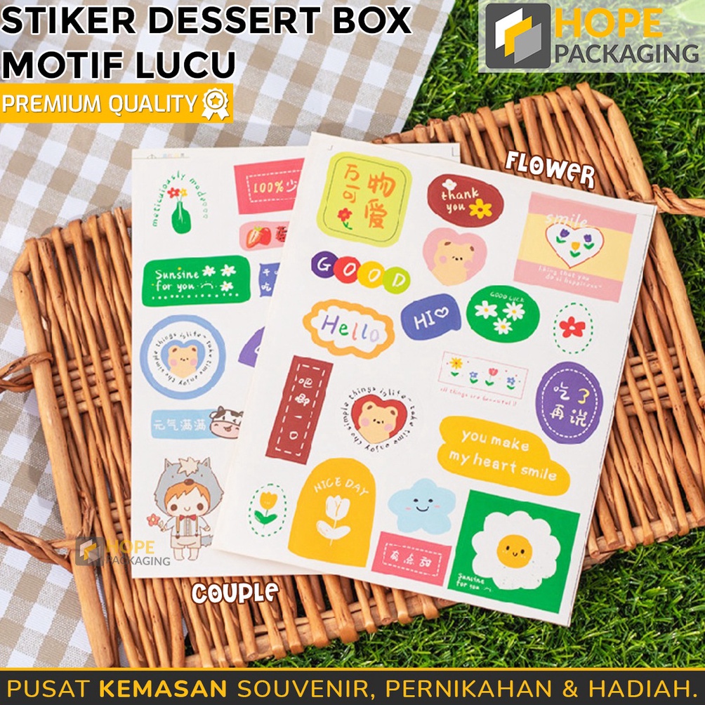 

TERMURAH Stiker Dessert Box Motif Lucu Mini Stiker Colorful Cute Stiker Journal Buku Properti Stiker Boneka