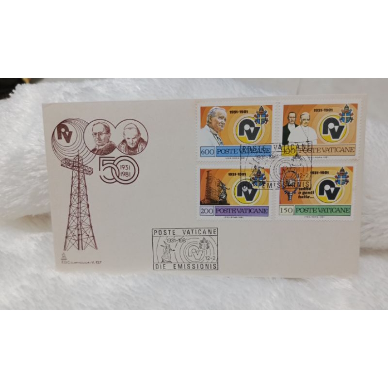 

SHP/First Day Cover perangko Vatikan 1981