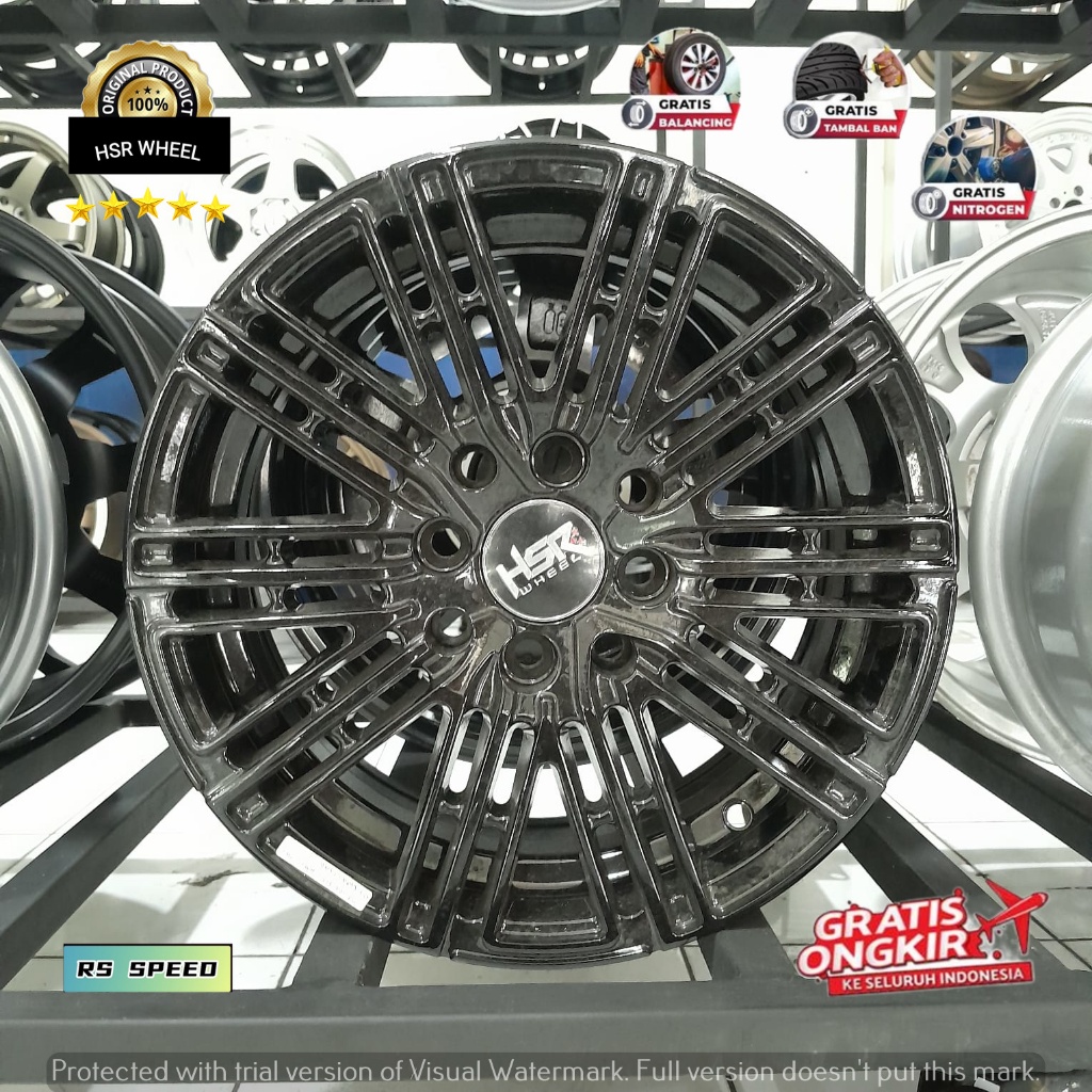 Pelg Velg Mobil Racing HSR Untuk Karimun Estilo, Splash, Swift, WagonR ) Toyota ( 1st Ring 14 Type B