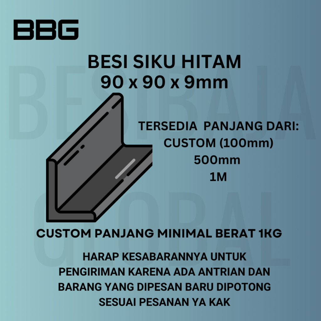 BESI SIKU 90 x 9mm x 1M