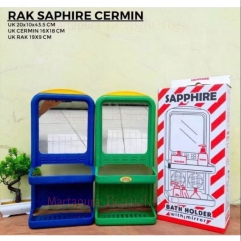 Rak kosmetik kamar mandi / Cermin kamar mandi