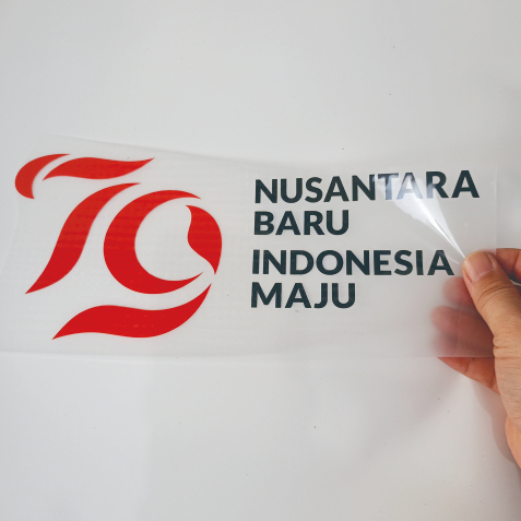 

Sablon Setrika untuk kaos baju Hut RI 79 17 Agustus Warna Merah Hitam