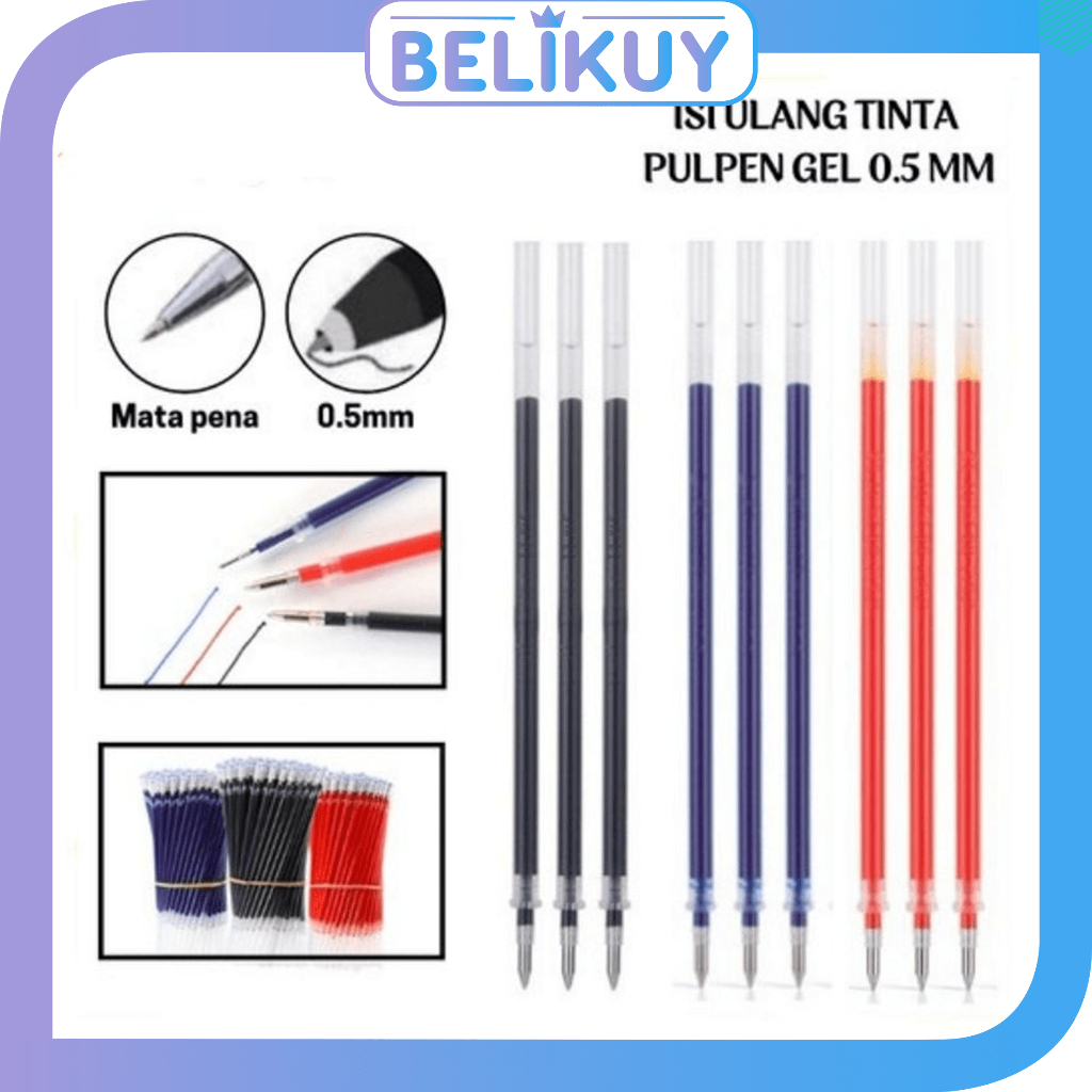 

Belikuy COD REFILL TINTA PENA CAIR / ISI ULANG TINTA PENA WARNA / PULPEN GEL CAIR U59/P17