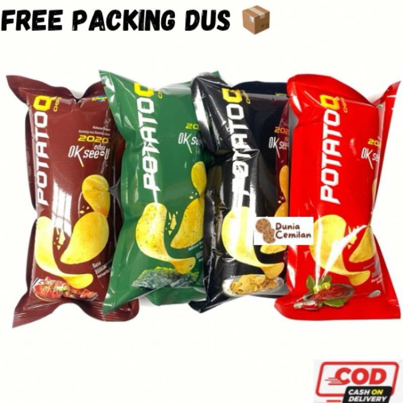 

[TERMURAH!] PotatoQ Chips 22gram - Keripik Kentang Enak Murah Gurih