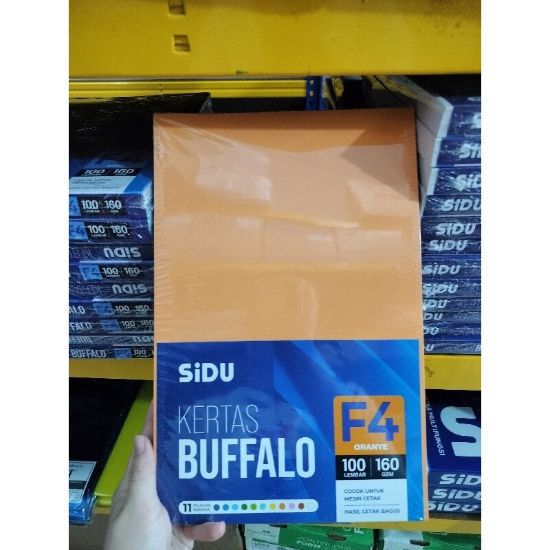 

Kertas Bufallo sidu F4 orange isi 100 lembar