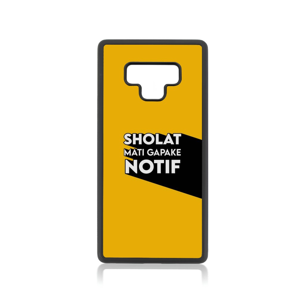 Phone Case Samsung Note Series Note 20 10 9 8 7 Edge Pro Plus Ultra Quote Islami SHOLAT mati gak pak