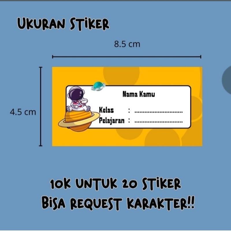 

Stiker Label Nama Buku/Mata pelajaran/Jurnal