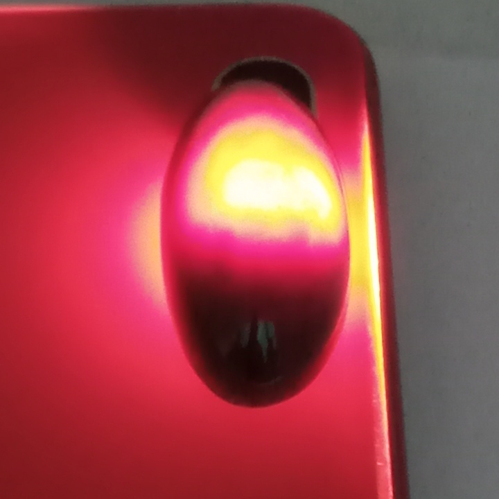 Batu akik yaman wulung tembus merah keristal model pandan