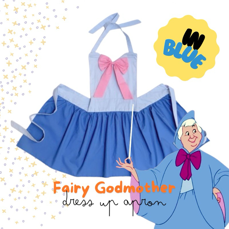 Dress Up Apron Fairy Godmother Cinderella Celemek Anak dan Dewasa Nikko Project