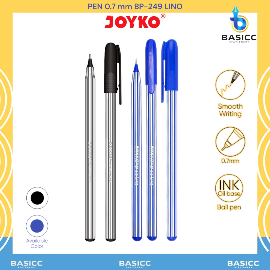 

Joyko Ball Pen Pulpen Pena Lino 0.7mm BP-249 | @1Pcs