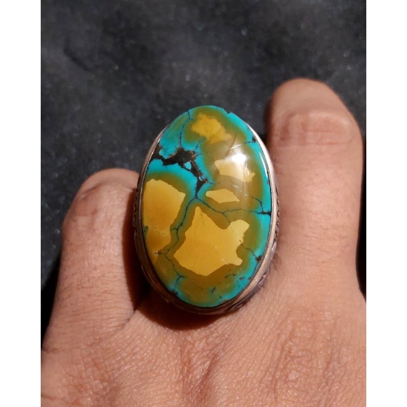 HQ NATURAL TURQUOISE - PIRUS HUBEI-XINJIANG-GRADASI TOSKA BIRU-URAT EMAS- HIJAU-JENONG-AKSESORIS-KOL