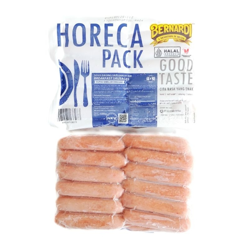 

Bernadi Horeca Pack Sosis Sapi & Ayam 500g