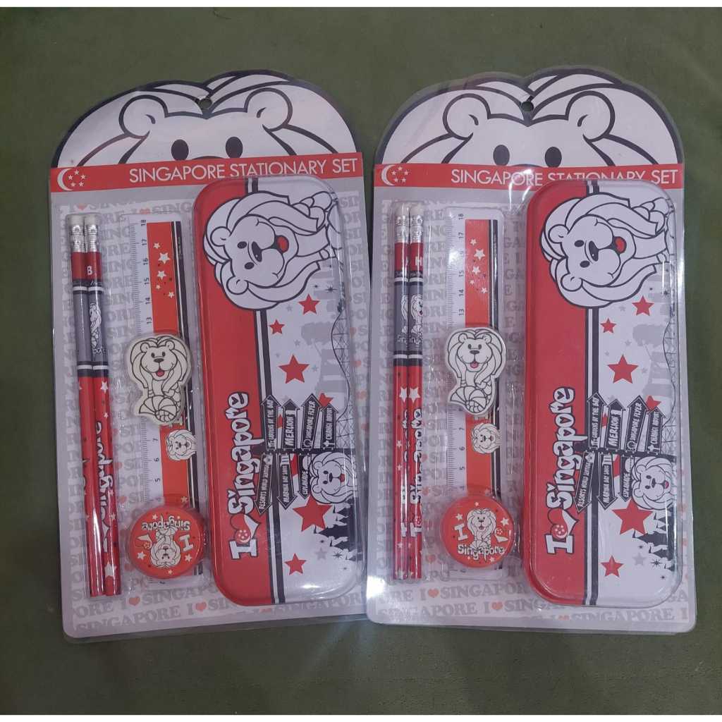 

Kotak Pensil Sgp / Alat Tulis Singapore / Oleh oleh