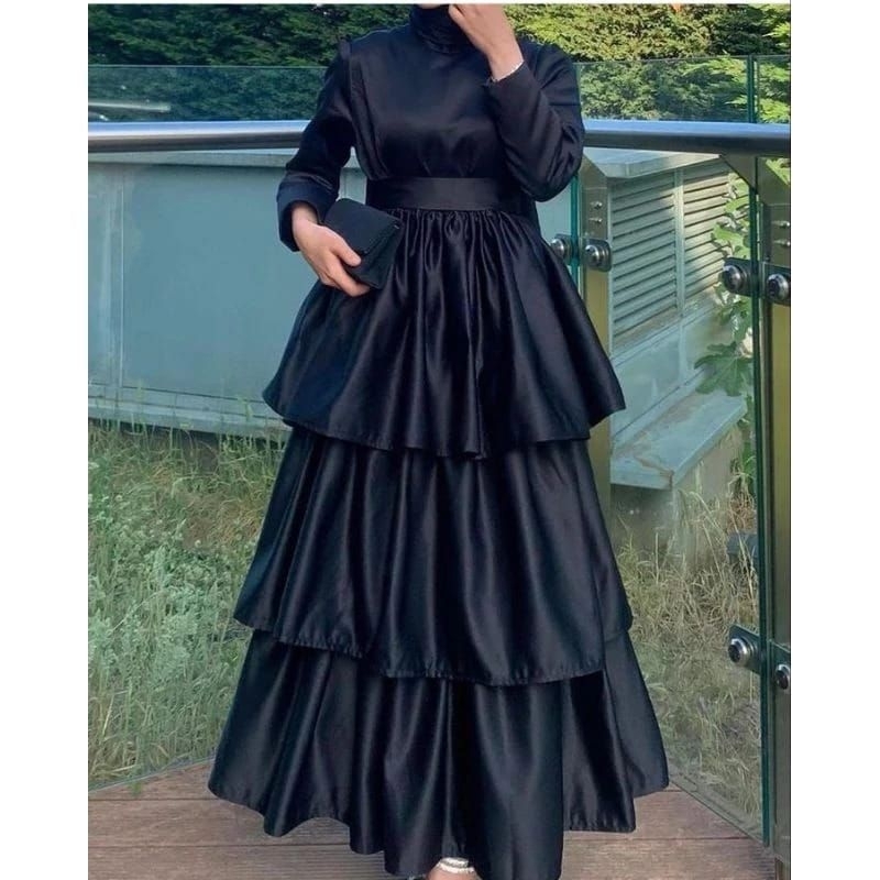 DRESS UMPAK SATIN ROBERTO CAVALLI FREE BELT