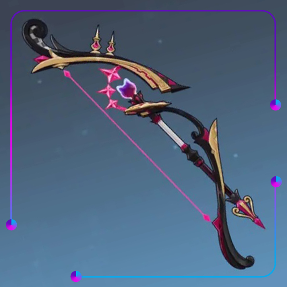 Genshin Impact - Lynet Cosplay Property - First Great Magic Bow - Mainan Panah Kayu