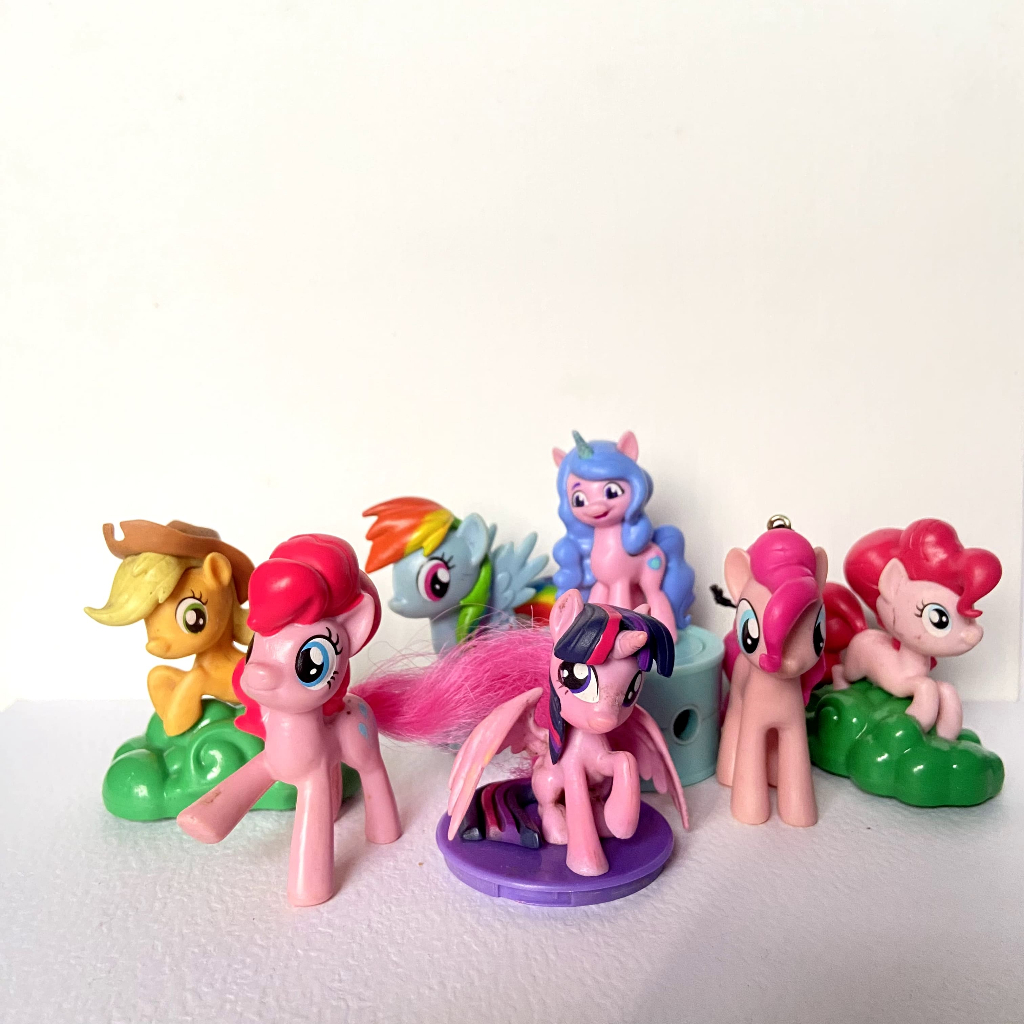 Mainan bekas/second karakter My little pony merk Mcd dan Hasbro