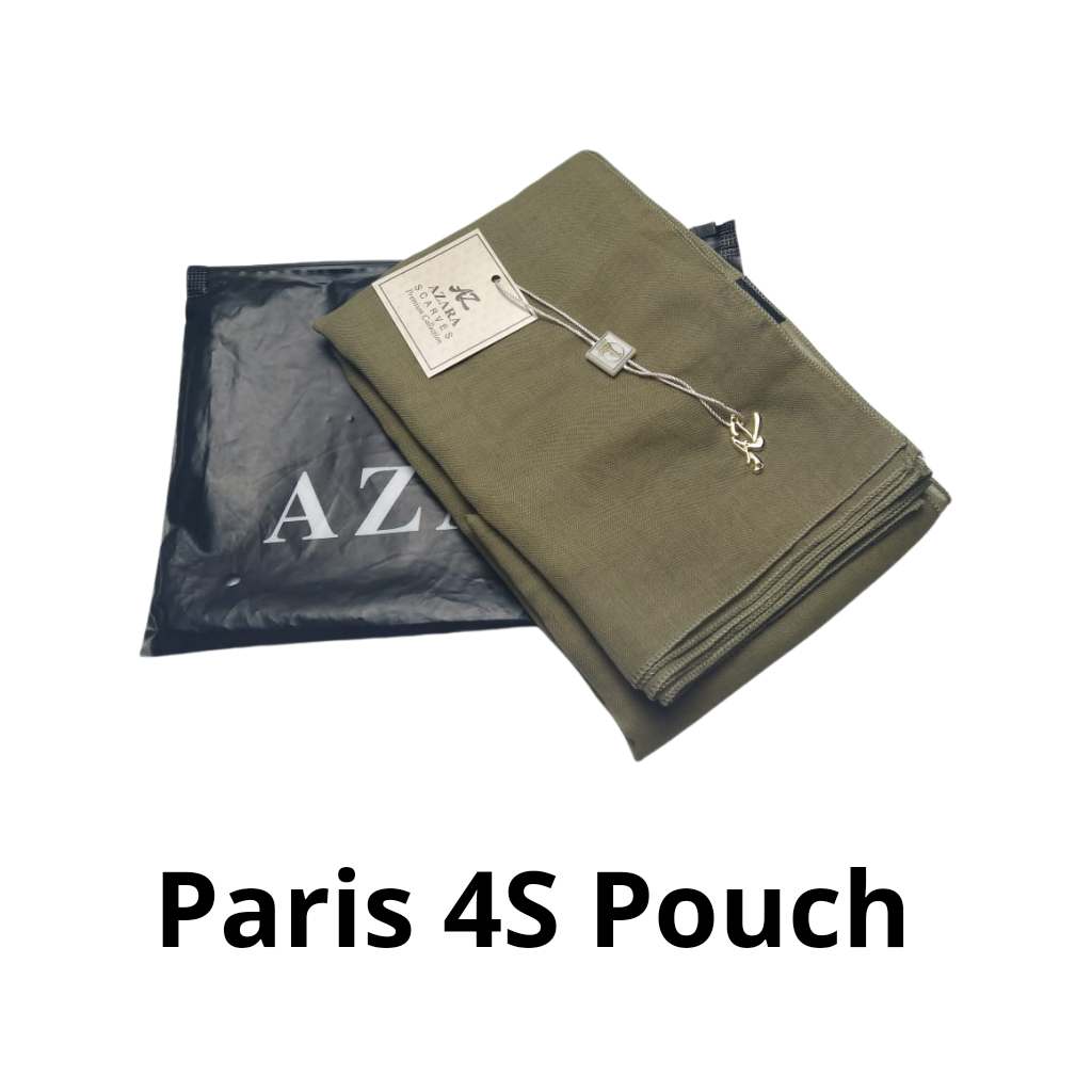 Paris Premium Azara || Paris 4S || Paris Packing Pouch Hitam