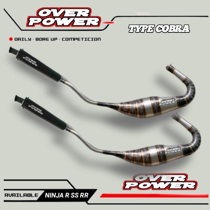 KNALPOT NINJA R SS RR COBRA SUPER GARING ORIGINAL OVER POWER BUKAN ABRT KDX
