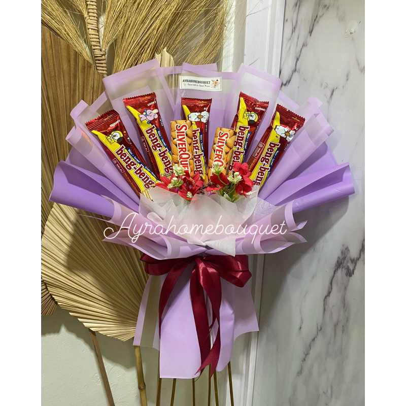

[BB 5 SQ 2] Buket Bucket Coklat Silverqueen Silver Queen Beng Beng Hadiah Kado Ulang Tahun Anniversary Wisuda Valentine