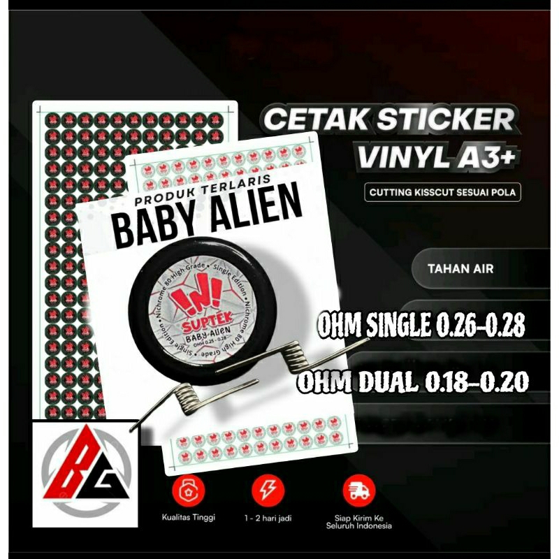 

STiCKER SiNGLE 4PSG SUPTEK PUTiH COSTUM VYNL