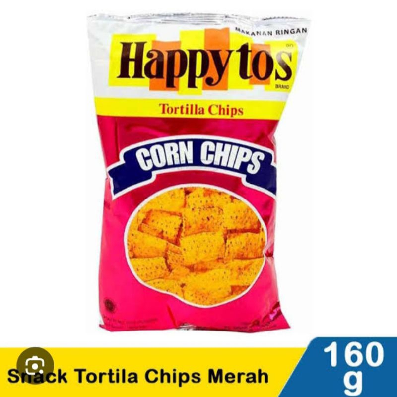 

Happytos tortilla chips 160gr merah