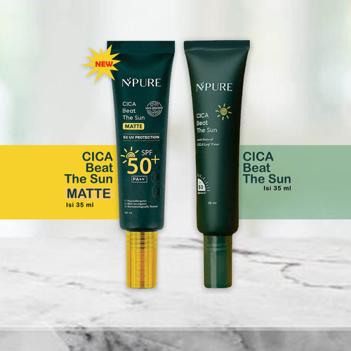 SKINMED ~ Npure Sunscreen Cica Beat The Sun Matte / Sunscreen hypoallergenic SPF50 PA+++