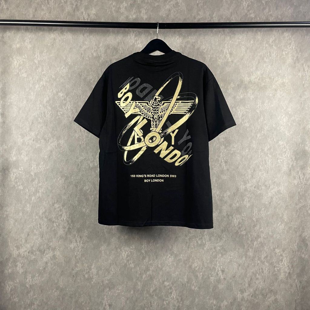 kaos boy london pria / kaos pria tiger gold / atasan unisex terbaru / kaos gold black pria 9-0007