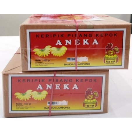 

Keripik Pisang Rasa Original Asin Aneka Box 450gr (yen-yen)