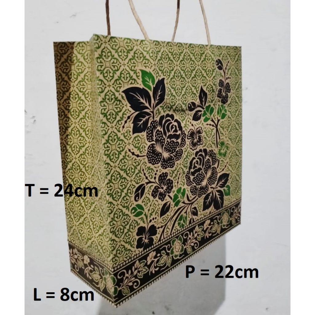 

PAPERBAG BATIK KRAFT OKEY A+ (PLUS) 10pcs 22X8X24 CM TALI WARNA RANDOM