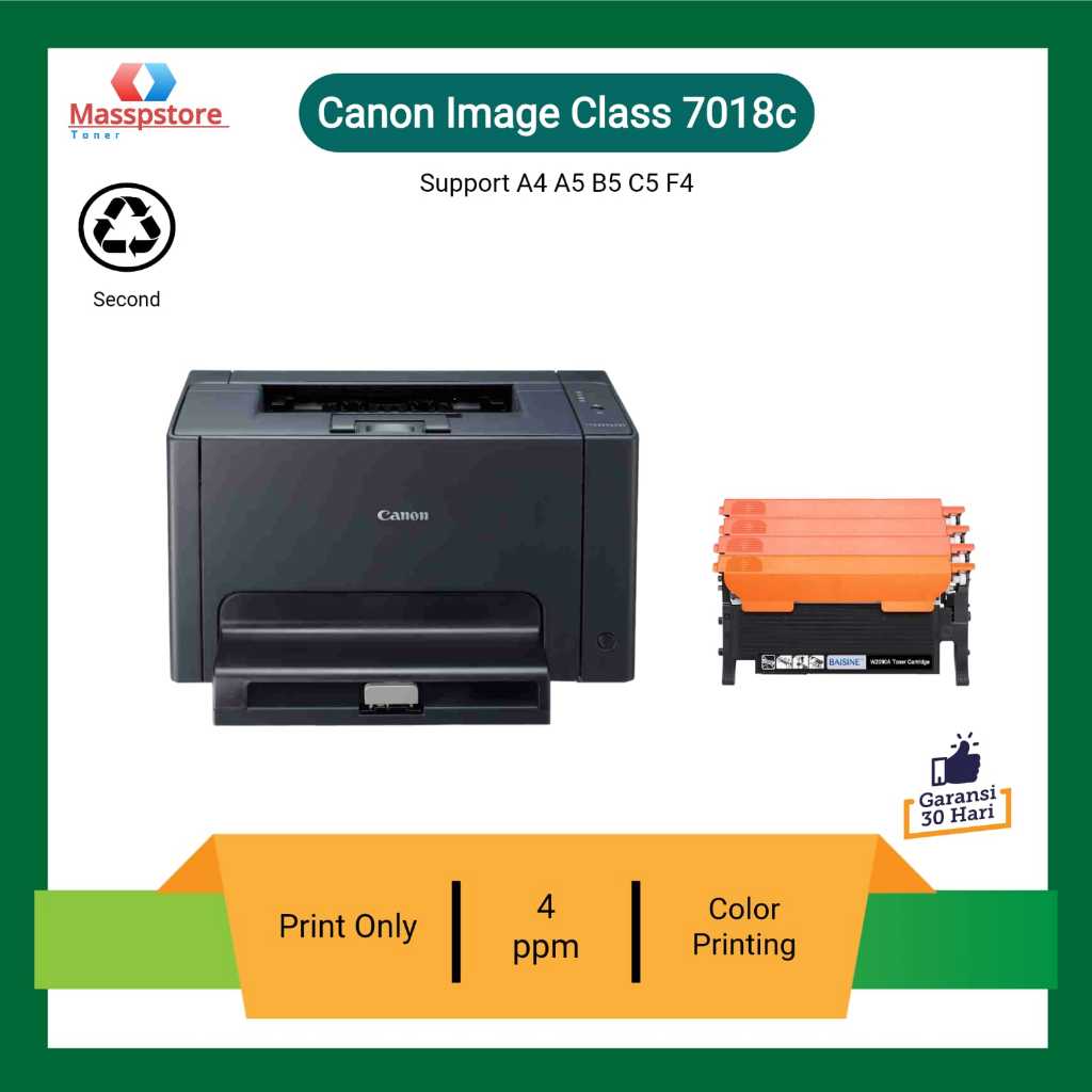 Printer Canon Color Imagelass LBP 7018c Printer Laser color