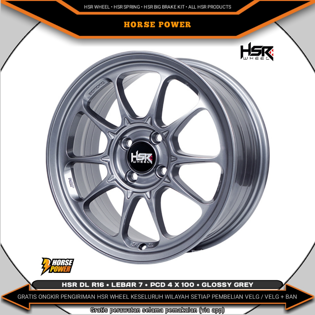 Velg R16 • Mobil 4 Baut Roda • Single Pcd 4 x 100 • Hsr Dl