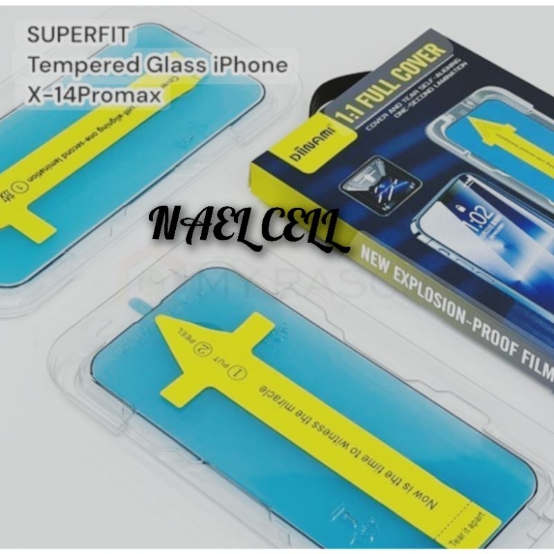 Tempered glass bening fit premium dinami untuk iPhone
