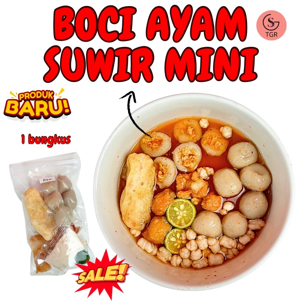 

1 BUNGKUS BOCI AYAM SUWIR PEDAS - CILOK MINI