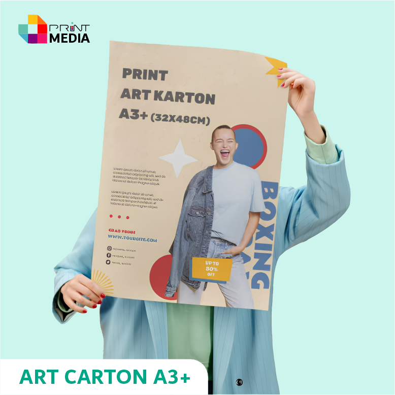 Printmedia - Cetak Art Carton a3+ / Print Kertas A3 + Art Carton