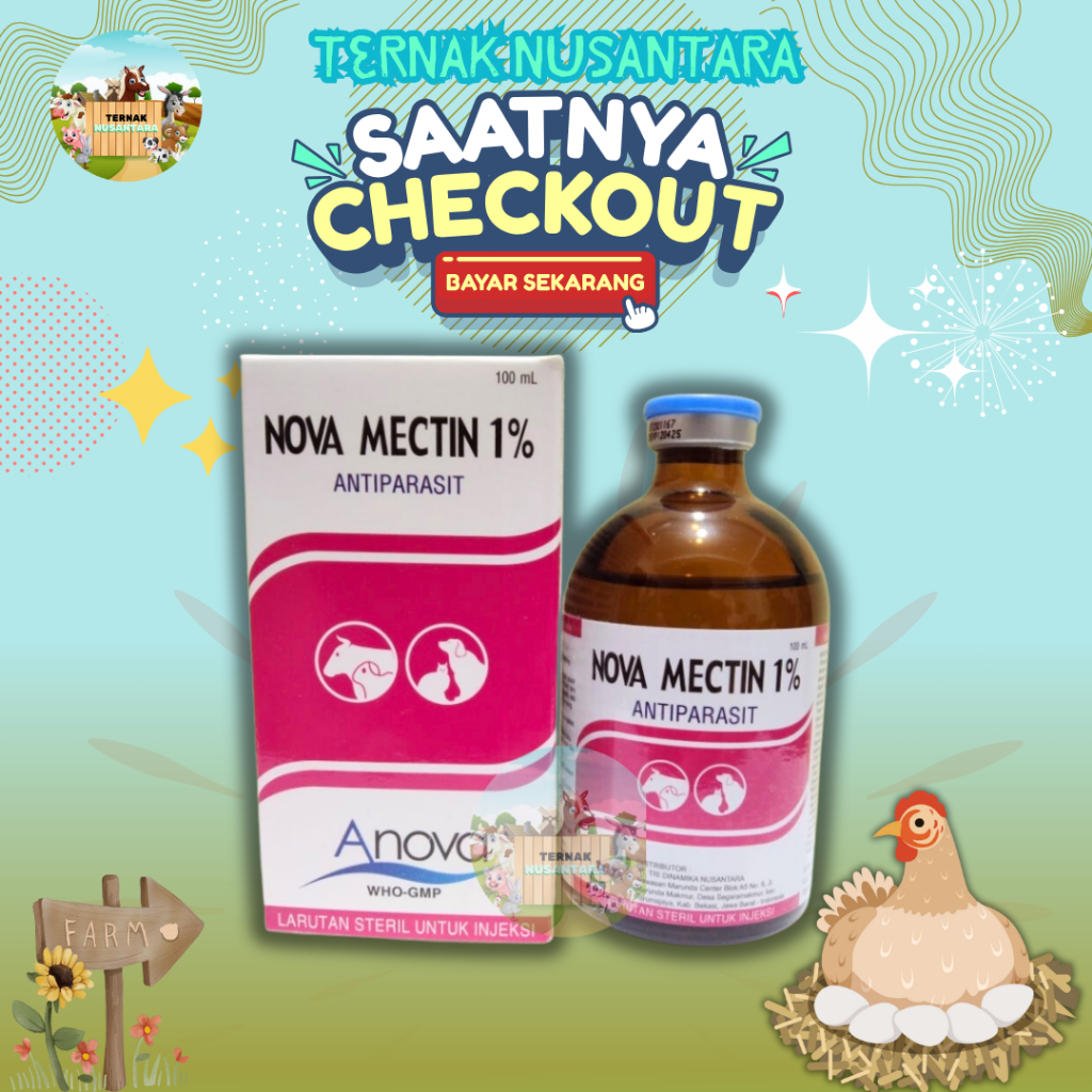 Nova mectin - Novamectin 1% obat kutu 100ml