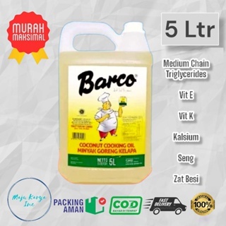 

Barco Minyak Goreng Kelapa Jerigen 5 Ltr khusus kiriman Gojek / Grab