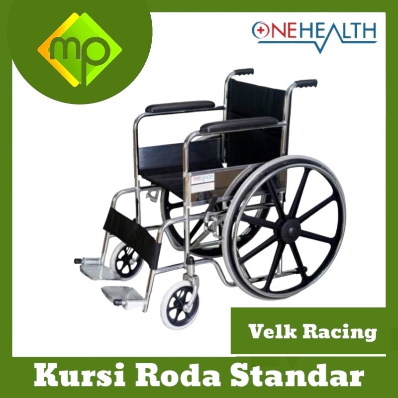 Kursi Roda Standar OneHealt  Kursi Roda Standar Rumah Sakit  Kursi Roda Standar Velk Racing