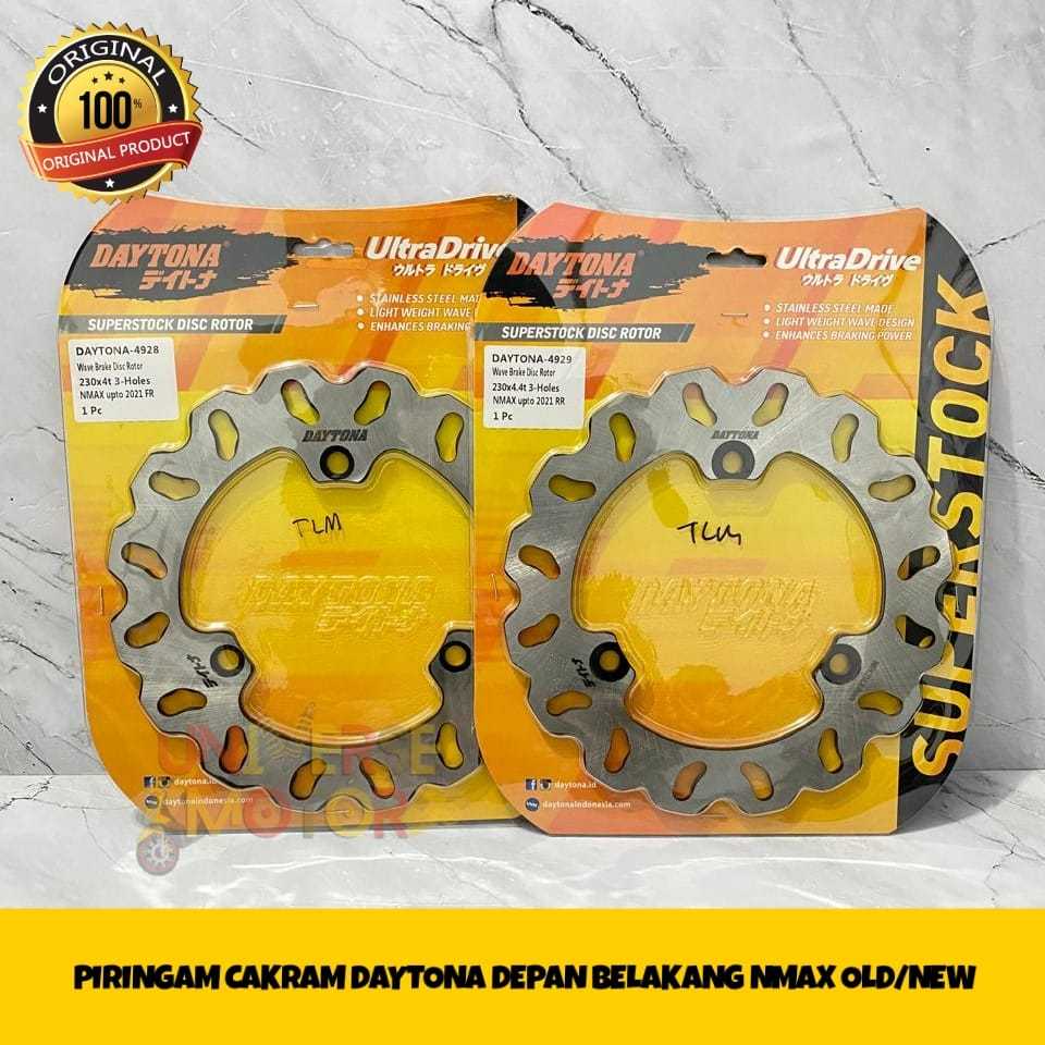 PIRINGAN CAKRAM DAYTONA NMAX 150 OLD 155 NEW DEPAN BELAKANG NMAX OLD 2015 2016 2017 2018 2019 NMAX N