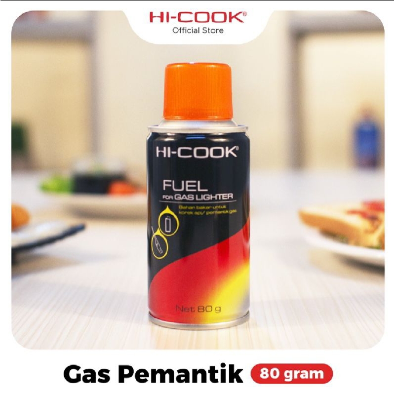 Hicook Gas isi ulang / Pemantik Gas refill HICOOK 2 PCS