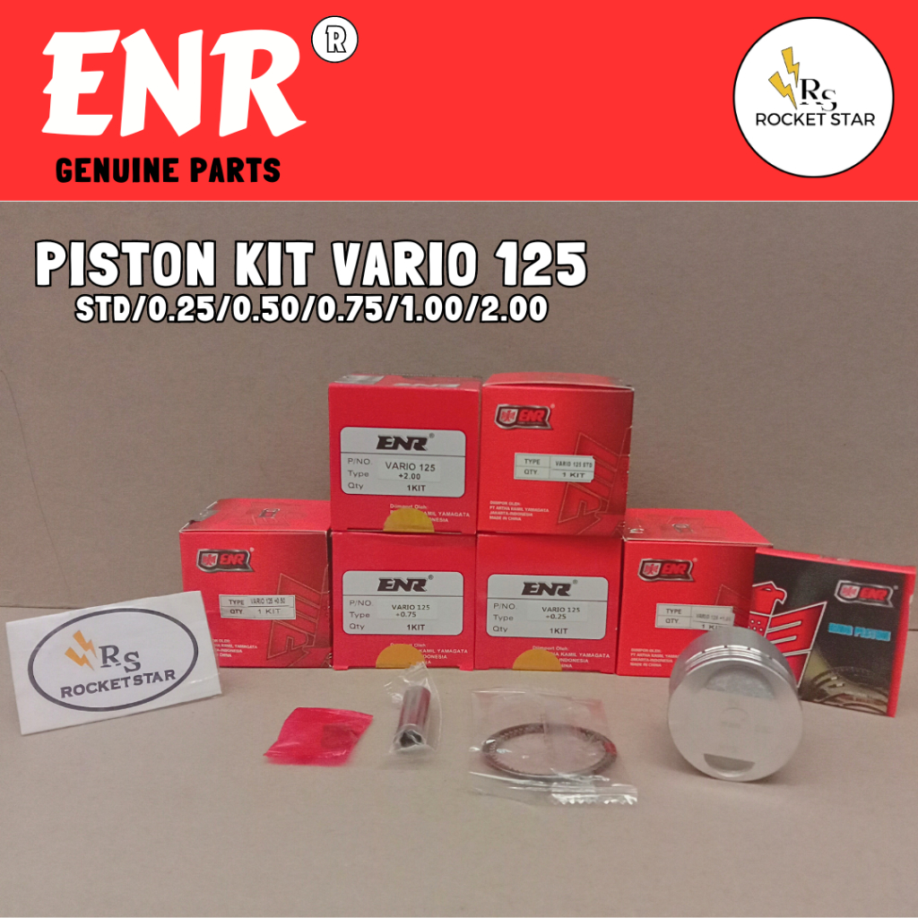 Piston Kit Vario 125 Oversize Standar s/d 1.00