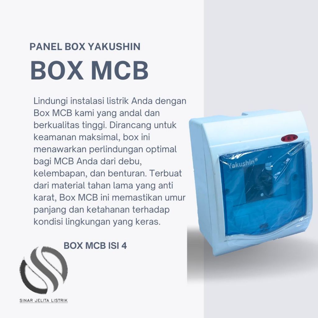 Panel Box | Box MCB 4 Group Murah Bukittinggi | Kotak MCB Outbow Tempel | Yakushin