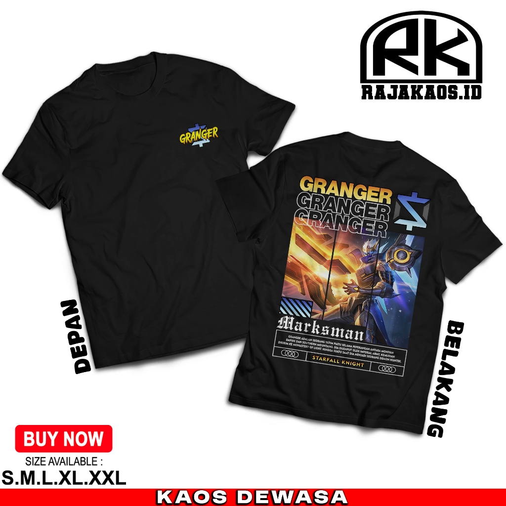 [HOT] RAJA KAOS MOBILE LEGEND GRANGER STARFAL KNIGHT - KAOS GRANGER MARKSMAN - KAOS ML VIRAL - COMBE